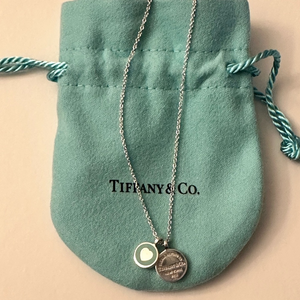 Tiffany & Co Silver Return to Tiffany double necklace